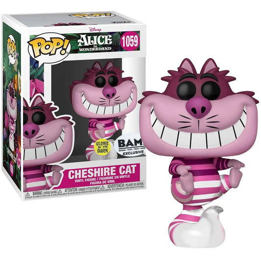 #1059 Cheshire Cat GLOW BAM EXCLUSIVE Alice In Wonderland Disney Funko Pop