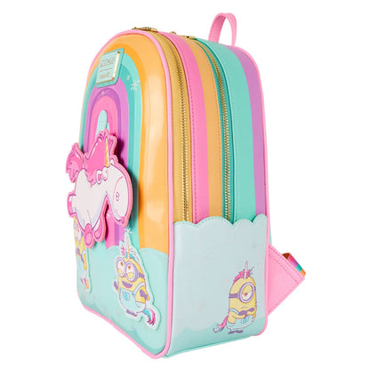 Fluffy Unicorn Minions Loungefly Mini Backpack with Moving Parts Despicable Me
