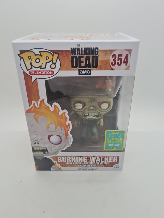 #354 Burning Walker 2016 SUMMER CONVENTION The Walking Dead Television Funko Pop