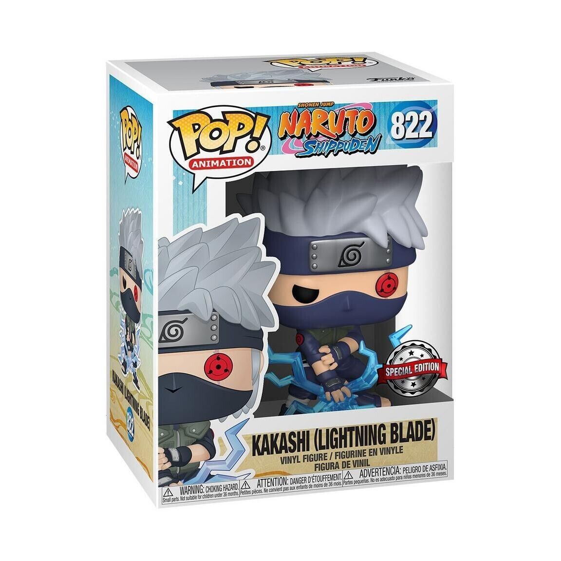 #822 Kakashi Lightning Blade Naruto Shipuden Animation Funko Pop