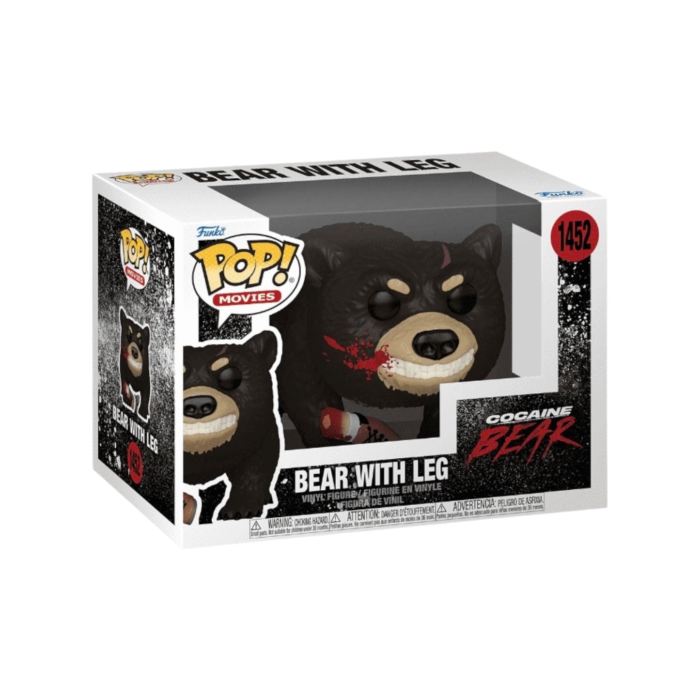 #1452 Bear with Leg CocaineBear Movies Funko Pop