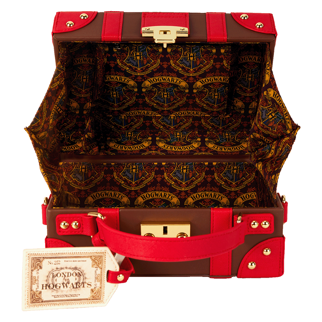Loungefly Harry Potter Hogwarts Express Luggage Crossbody Bag