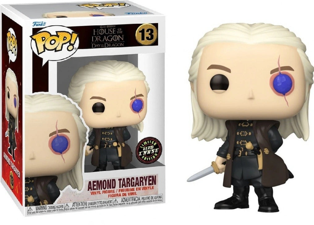 #13 Aemond Targaryen GLOW CHASE House Of The Dragon Funko Pop