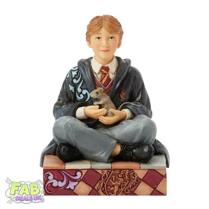 Ron Weasley Personality Pose Figurine - "Wizarding Whiskers" - Jim Shore Harry Potter Ornament