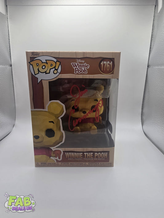 #1761 Winnie The Pooh SIGNED Jim Cummings Disney Winnie the Pooh Funko Pop