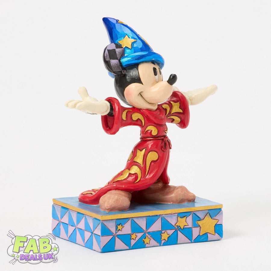 Magical Moment - Sorcerer Mickey Personality Pose Figurine - Disney Traditions Ornament by Jim Shore