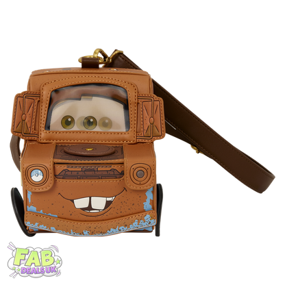 Tow Mater Cars 20th Anniversary Figural Disney Pixar Loungefly Crossbody Bag