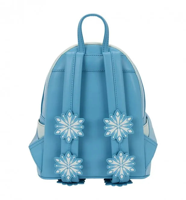 Elsa Frozen Glitter Sequin Loungefly Mini Backpack Disney