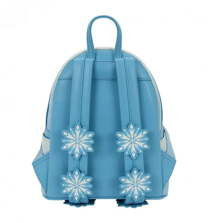 Elsa Frozen Glitter Sequin Loungefly Mini Backpack Disney