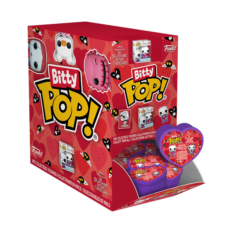 Valentines Nightmare Before Christmas NBC Disney Bitty Pop Individual Blind Bag Mystery Funko
