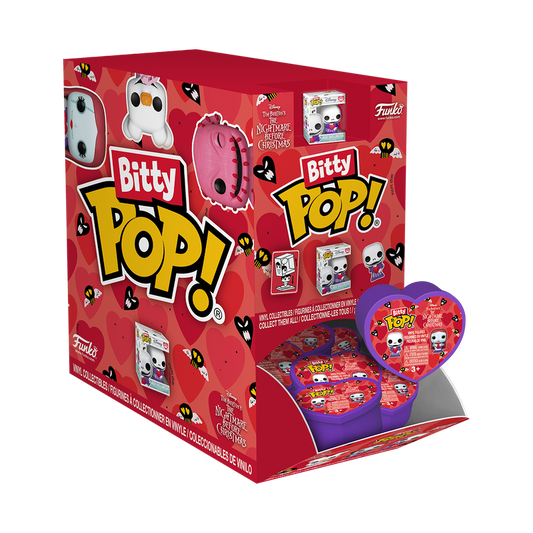 Valentines Nightmare Before Christmas NBC Disney Bitty Pop Individual Blind Bag Mystery Funko