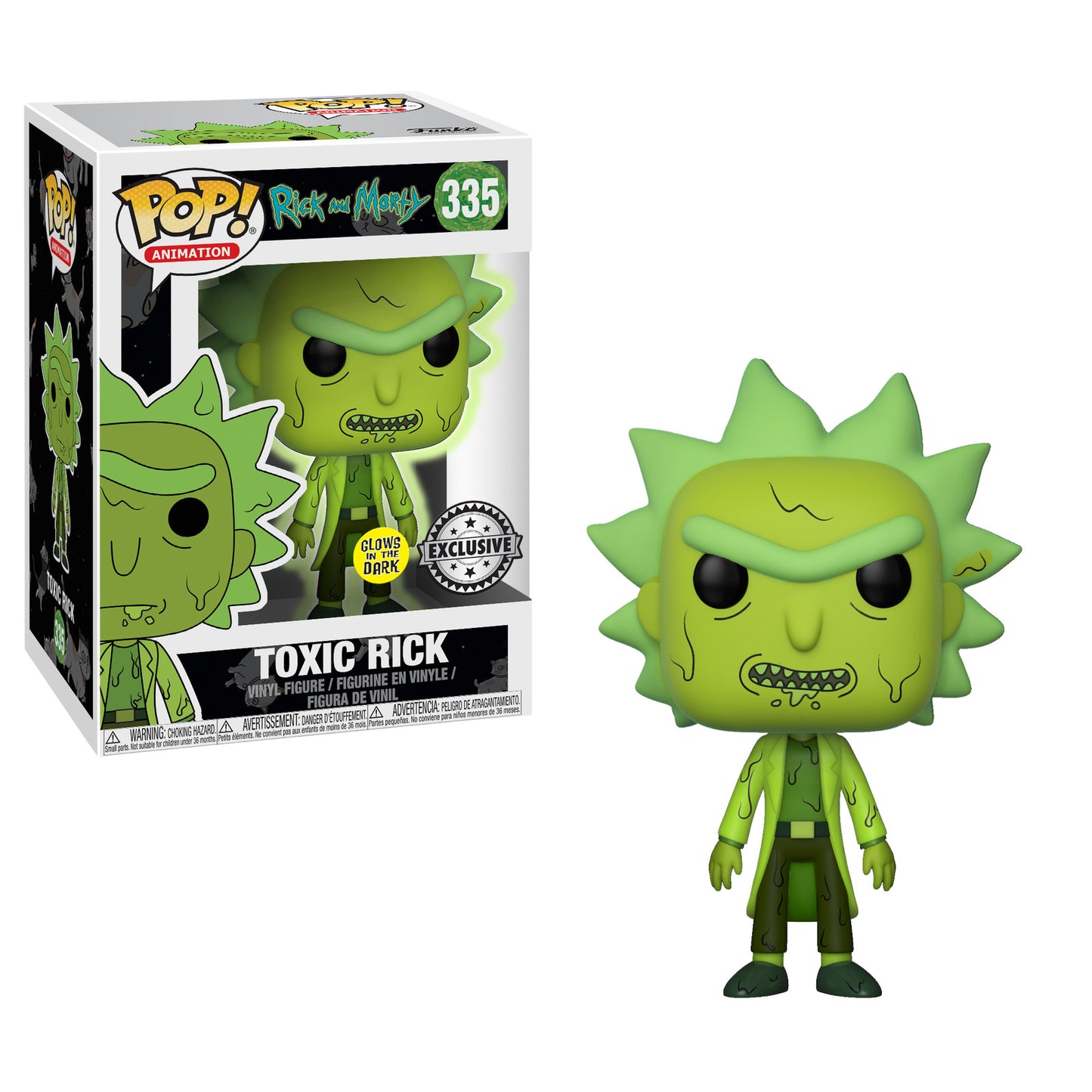 #335 Toxic Rick GLOW Rick and Morty Animation Funko Pop