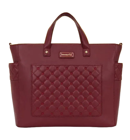 Red Pin Trader Loungefly Convertible Tote Bag / Backpack