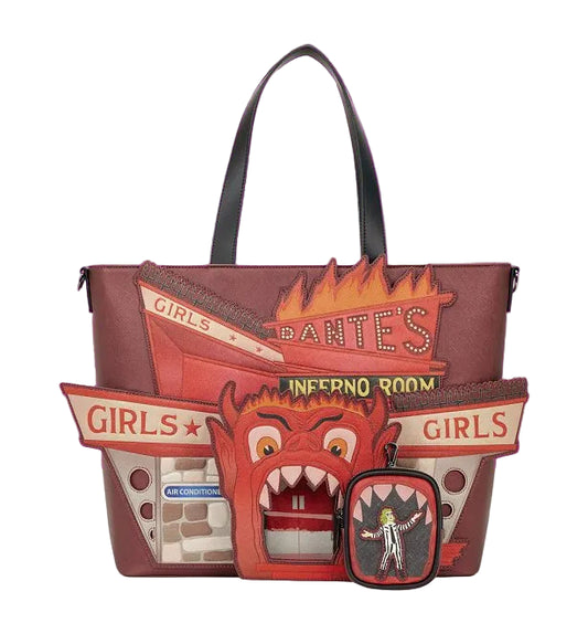 Beetlejuice Dante's Inferno Room Loungefly Tote Bag