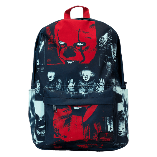 Pennywise It I Heart Horror Full Size Nylon Loungefly Backpack