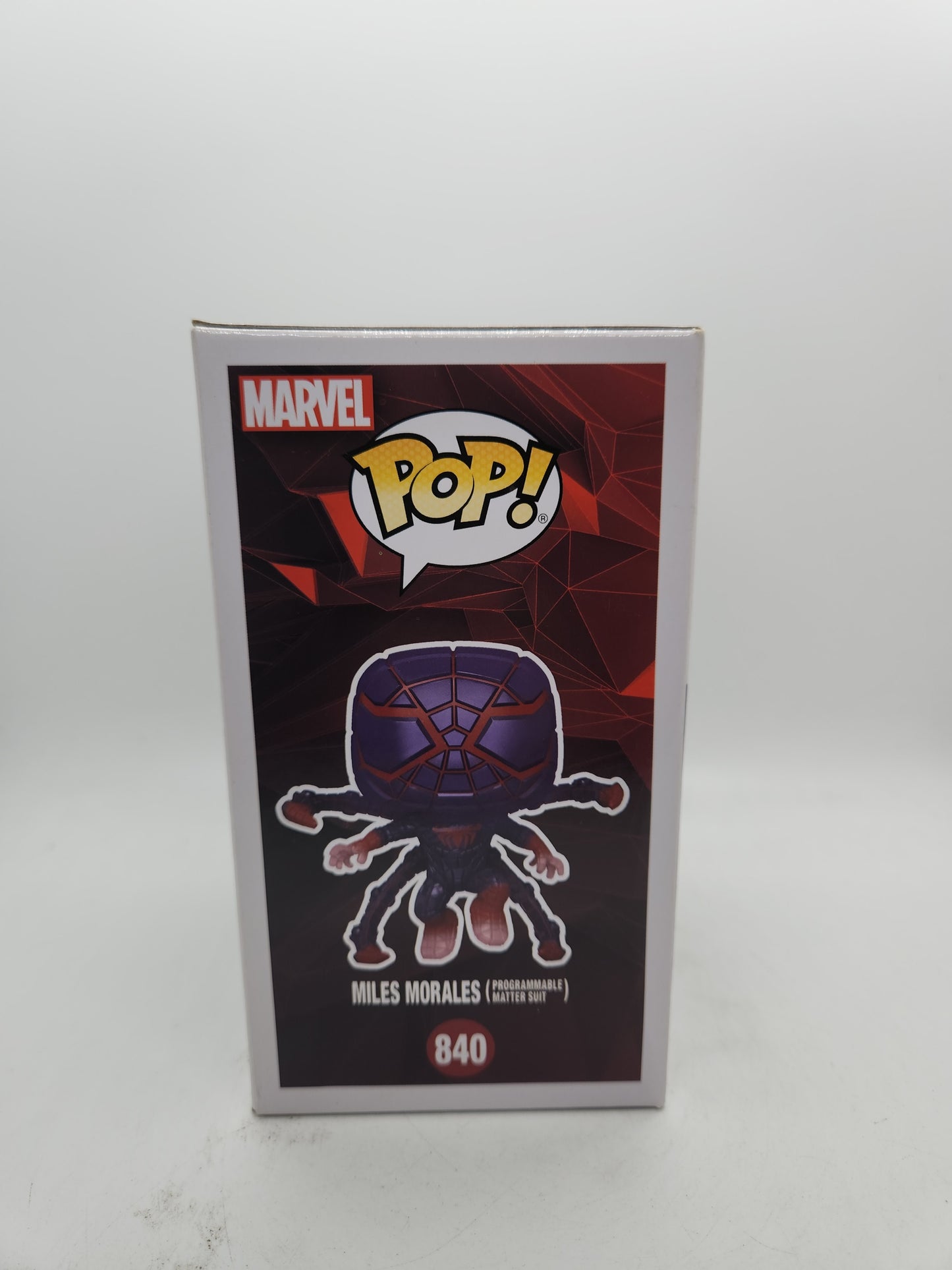 #840 Miles Morales (Programmable Matter Suit) GAMESTOP EXCLUSIVE GLOW Spider-Man Marvel Funko Pop