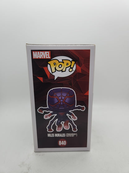 #840 Miles Morales (Programmable Matter Suit) GAMESTOP EXCLUSIVE GLOW Spider-Man Marvel Funko Pop
