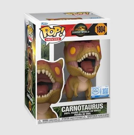 #1804 Carnotaurus Jurassic World Rebirth Movies Dinosaur Funko Pop