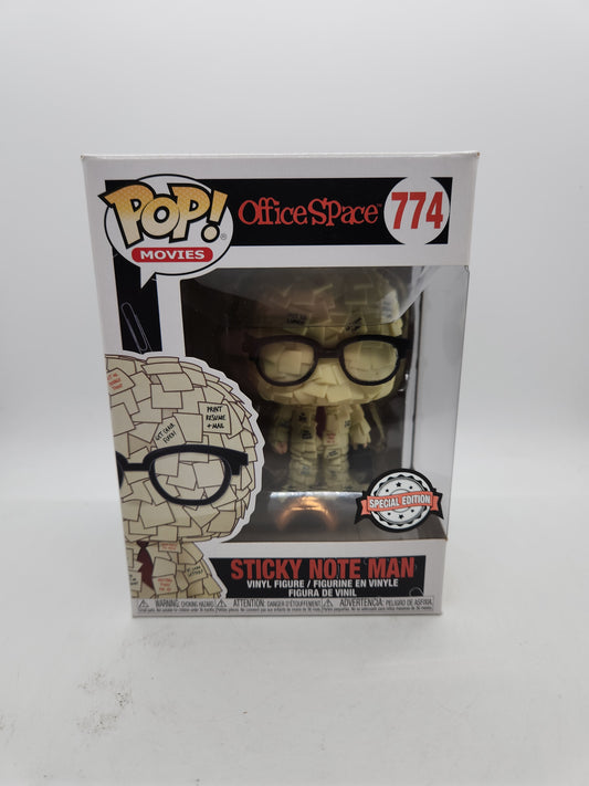 #774 Sticky Note Man SPECIAL EDITION Office Space Movies Funko Pop