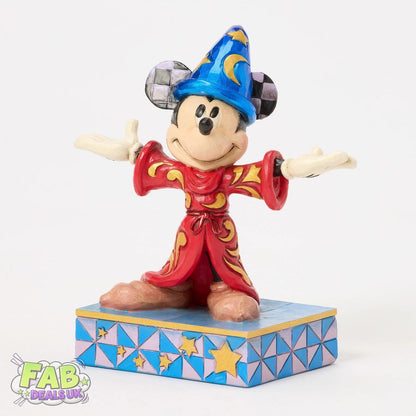Magical Moment - Sorcerer Mickey Personality Pose Figurine - Disney Traditions Ornament by Jim Shore