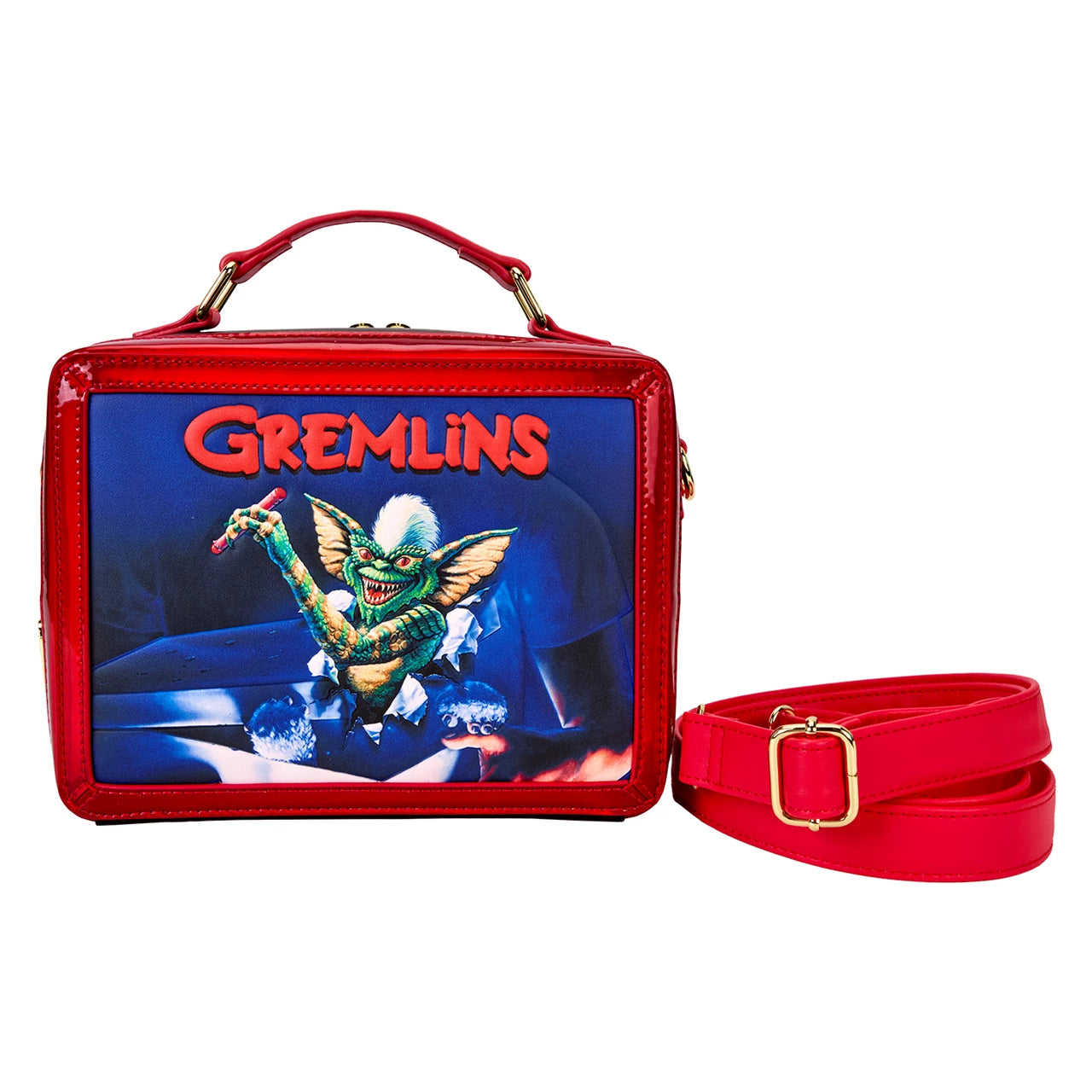 Vintage Lunchbox Gremlins 40th Anniversary Loungefly Crossbody Bag