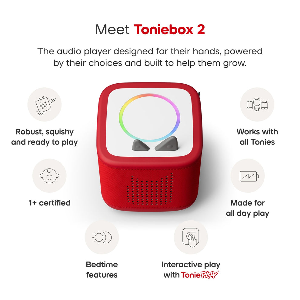 Toniebox 2 Sunset Red ToniePlay Bundle - Lion King Tonies