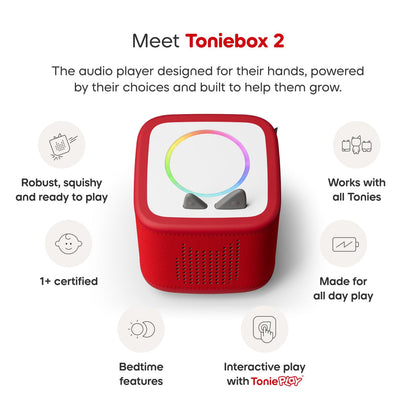 Toniebox 2 Sunset Red ToniePlay Bundle - Lion King Tonies
