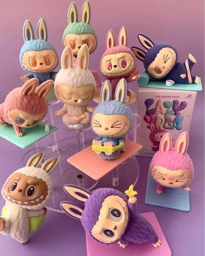 Lazy Yoga The Monsters Labubu Vinyl Figure Blind Box PopMart GENUINE