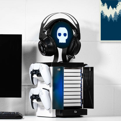 PlayStation Inspired Blue and White Gaming Locker