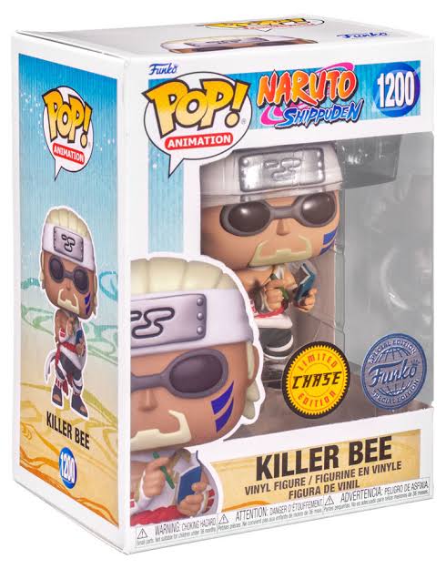 #1200 Killer Bee CHASE Naruto Animation Funko Pop