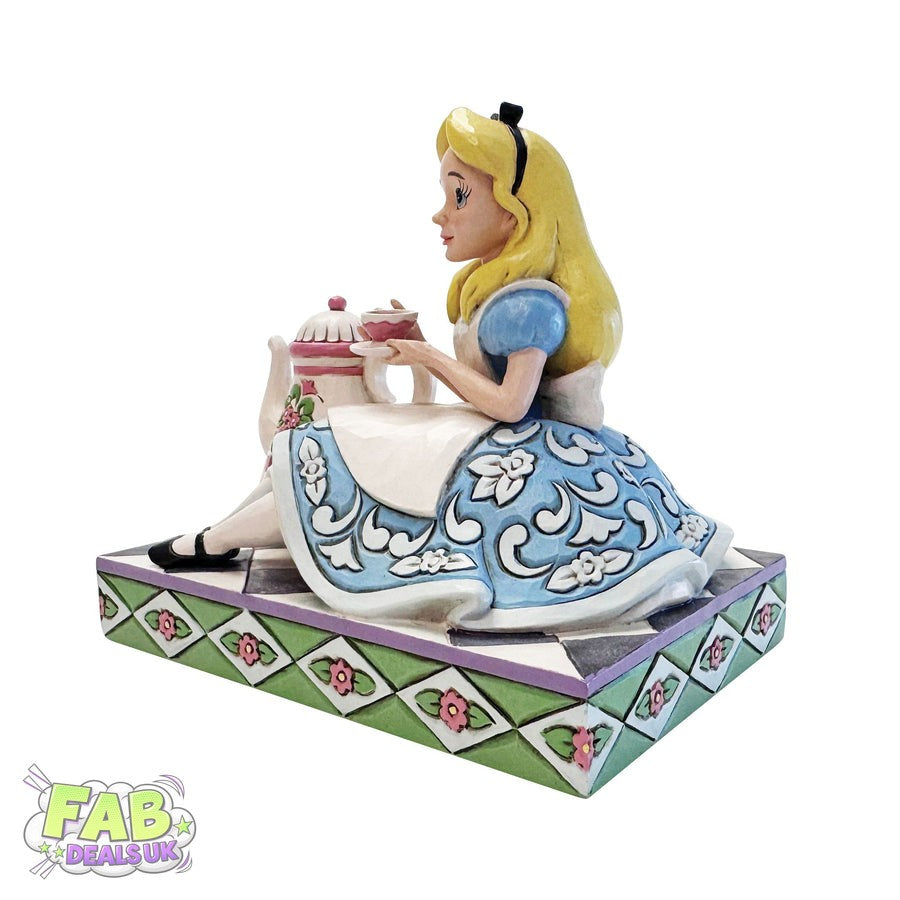 A Cup of Curiosity (Alice with Teapot Figurine) - Disney Traditions Ornament by Jim Shore