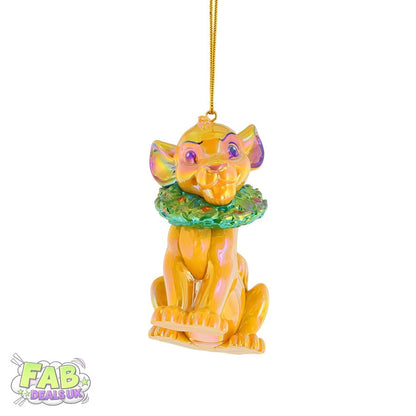 Simba with Wreath Hanging Ornament - Disney by D56 Lion King