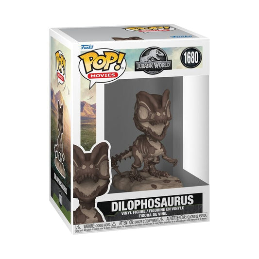 #1680 Fossilised Dilophosaurus Jurassic World Movies Funko Pop