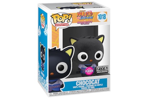 #1018 Chococat FLOCKED FYE EXCLUSIVE Naruto x Hello Kitty Animation Funko Pop