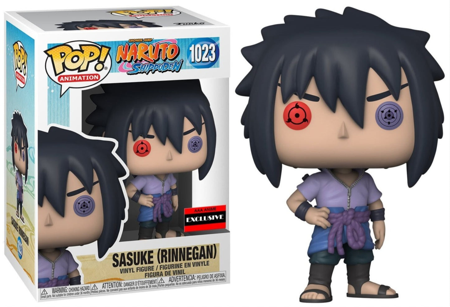 #1023 Sasuke (Rinnegan) AAA EXCLUSIVE Naruto Shippuden Animation Funko Pop