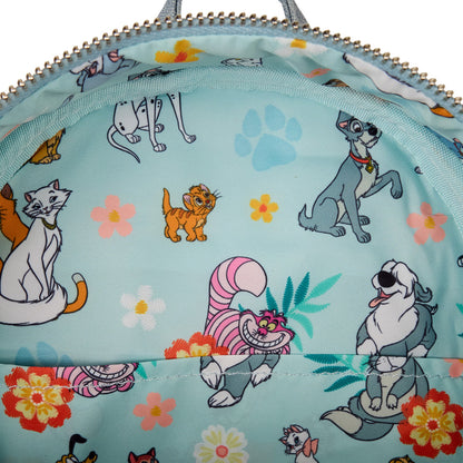 Dogs and Cats Pets Faux Denim Disney Loungefly Mini Backpack