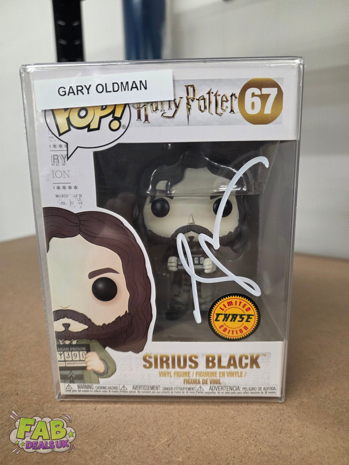 Gary Oldman Signed Sirius Black CHASE Harry Potter Funko Pop