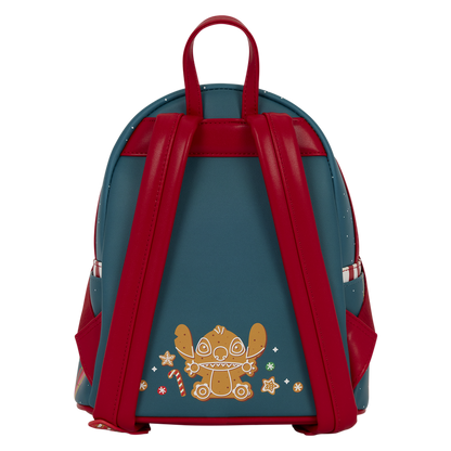 Lilo & Stitch Ohana Holiday Light Up Disney Loungefly Mini Backpack