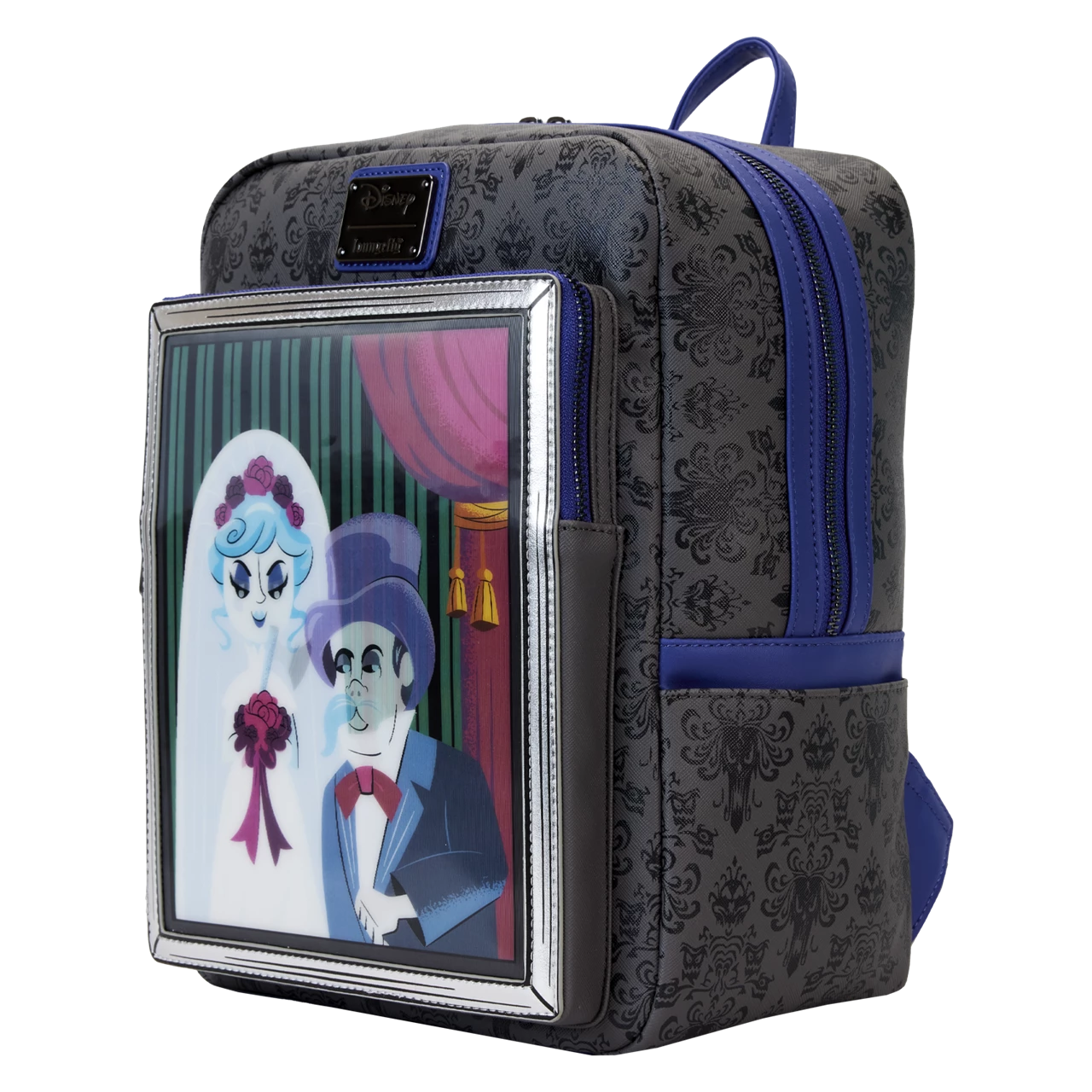 Black Widow Bride Lenticular Mini Backpack Haunted Mansion Loungefly