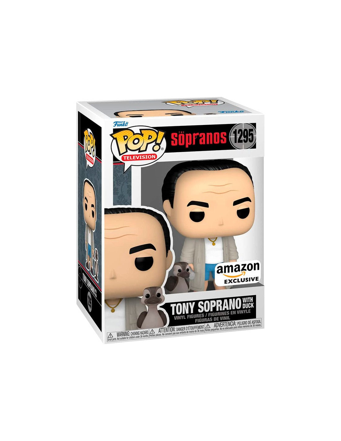 #1295 Tony Soprano with Duck AMAZON Television Funko Pop
