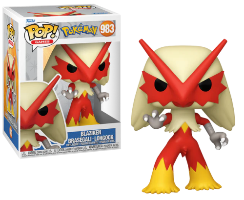 #983 Blaziken Pokemon Games Funko Pop