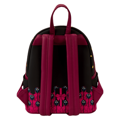 Squid Game Piggy Bank Loungefly Mini Backpack Glow in the Dark