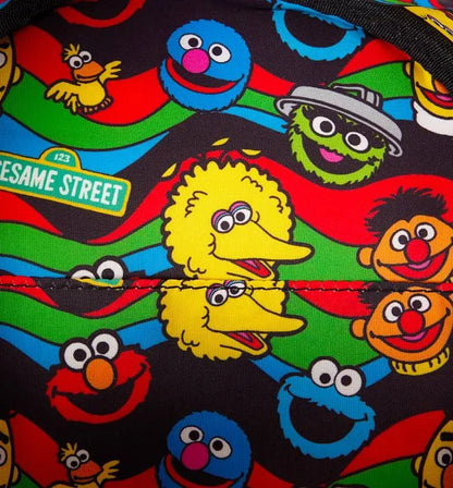 Cookie Monster Sesame Street Plush Loungefly Mini Backpack with Cookie Purse