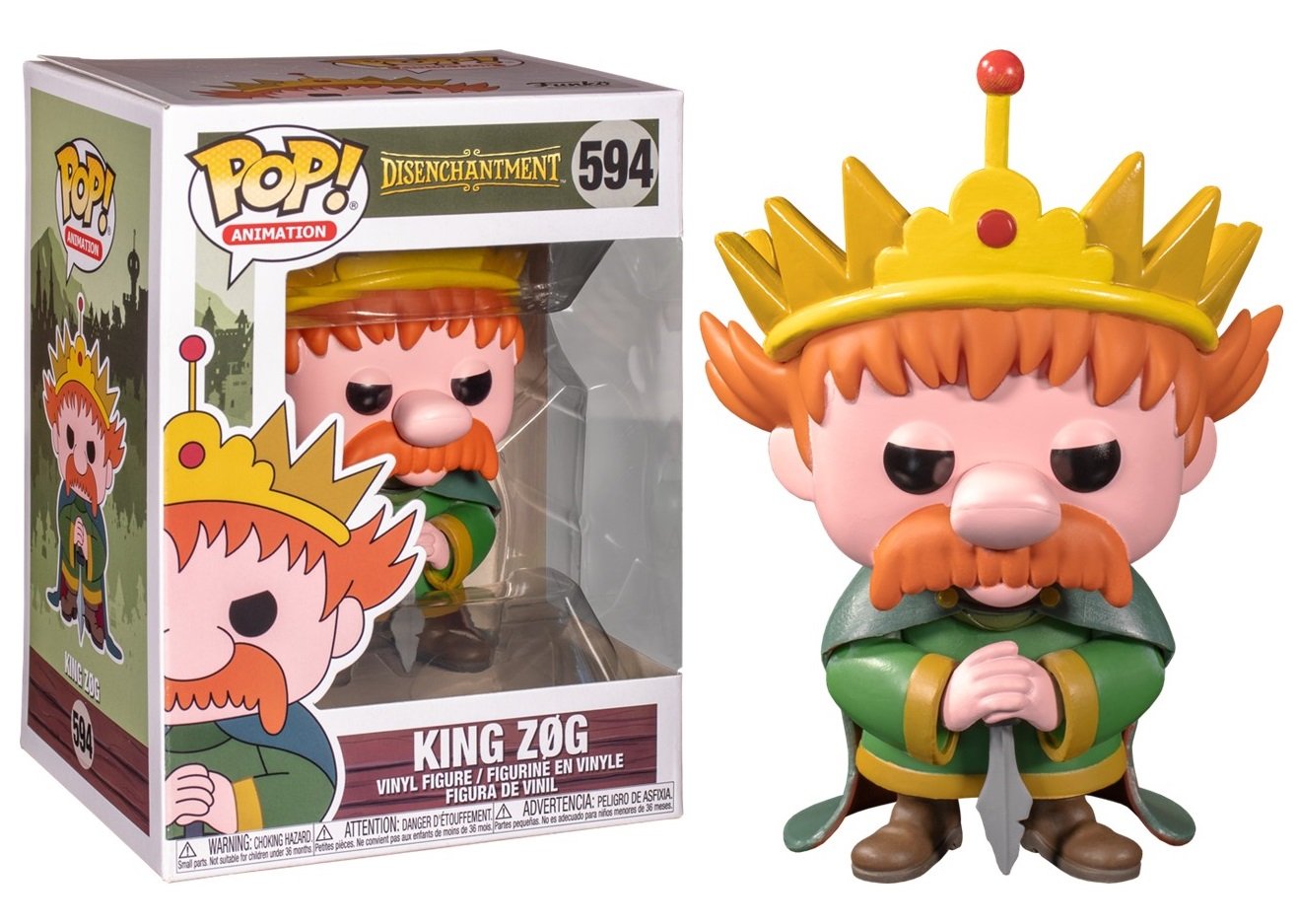 #594 King Zog Disenchantment Animation Funko Pop