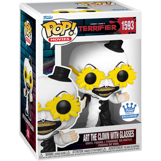 #1593 Art the Clown with Glasses Terrifier Horror Movies Funko Pop