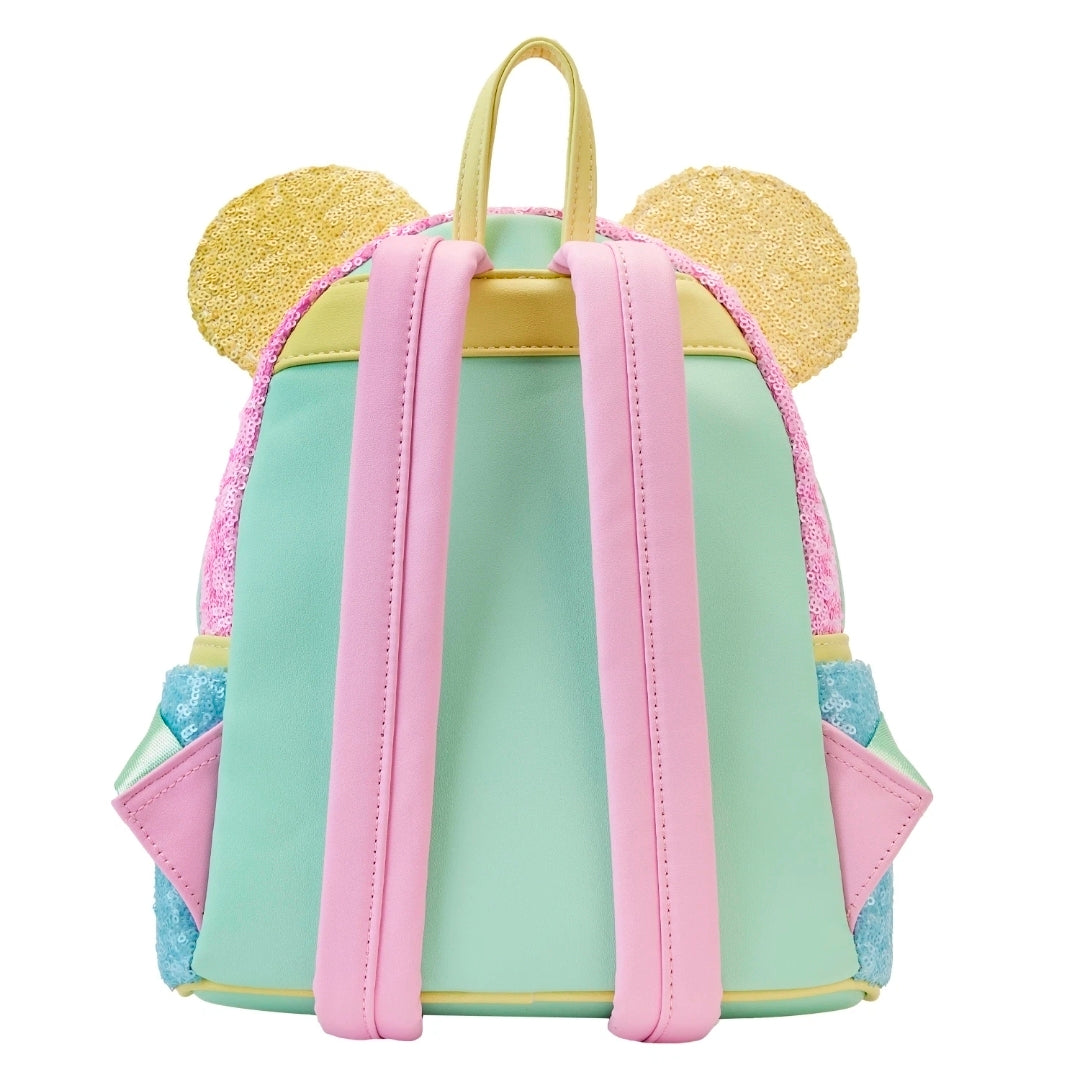 Disney Minnie Mouse Pastel Sequin Loungefly Mini Backpack (LE 2800)