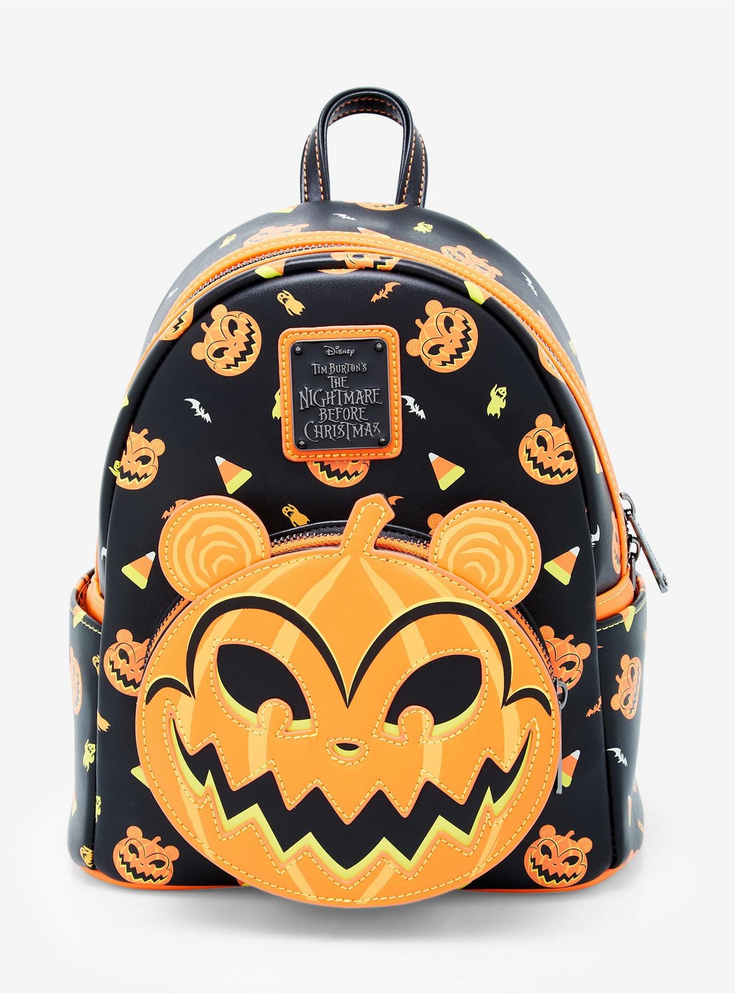 Disney The Nightmare Before Christmas Jack-o-Lantern Scary Teddy Glow-in-The-Dark Mini Backpack Loungefly