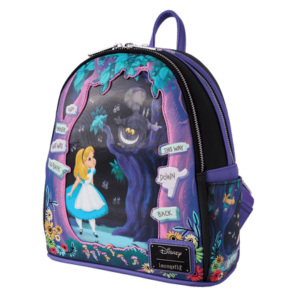 Alice in Wonderland Lenticular Disney Loungefly Mini Backpack