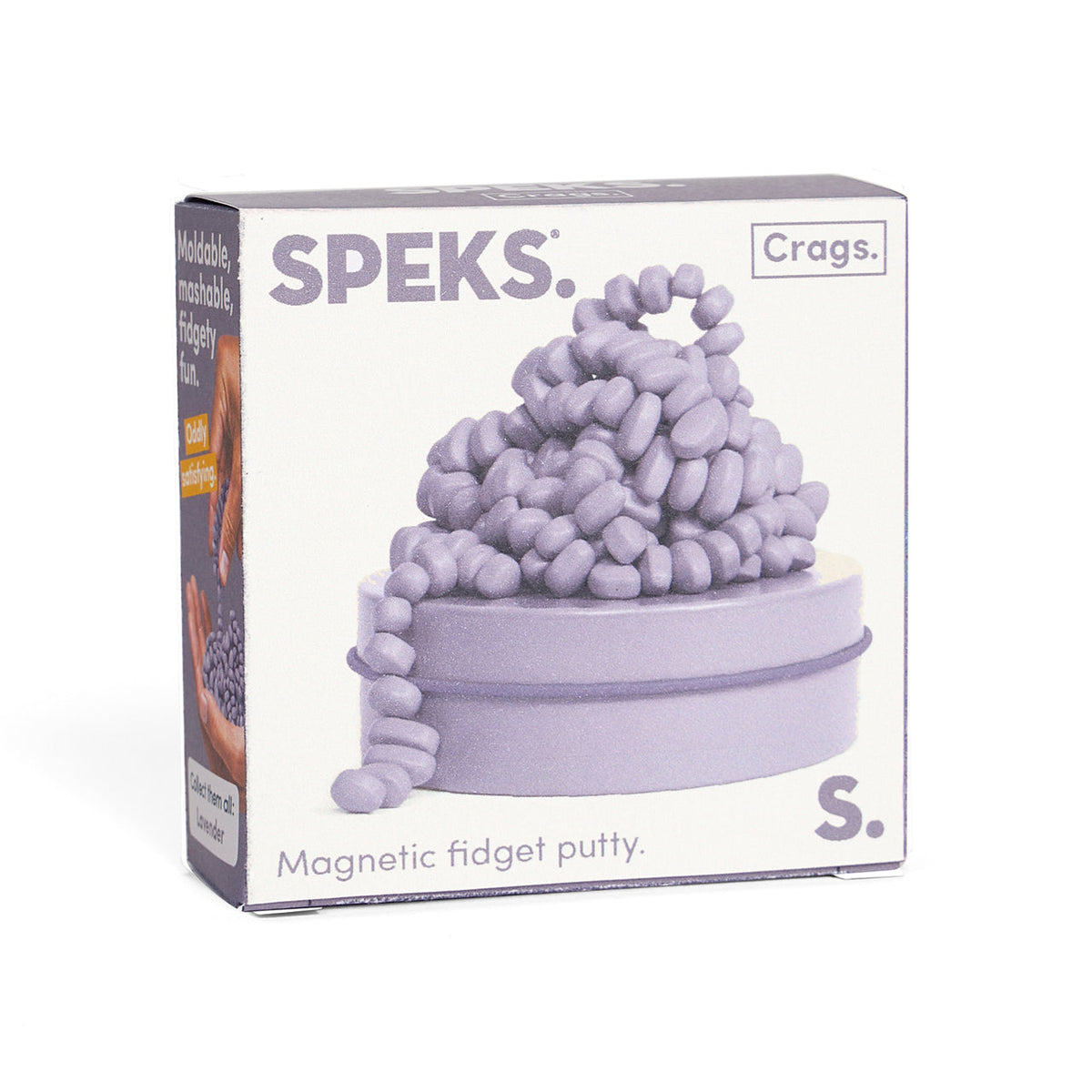 Crags Neutral Lavender Magnetic Fidget Putty Magnets for Adults