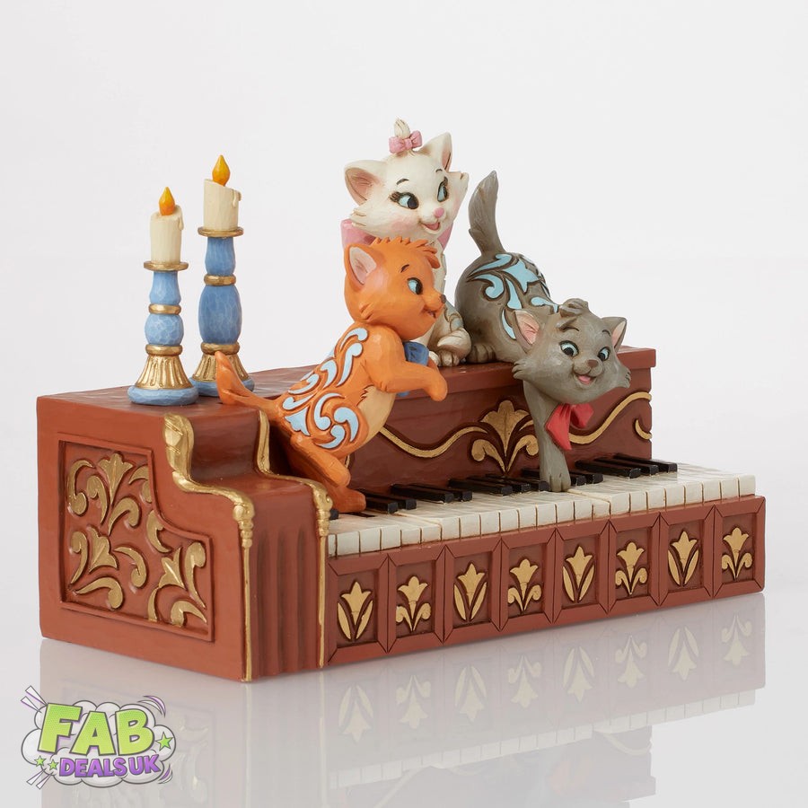 Paws at Play (Aristocats Kittens on Piano Figurine) - Disney Traditions Ornament by Jim Shore